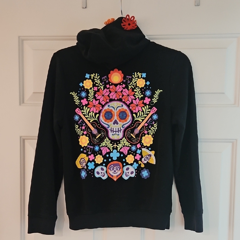 Disney Coco "Seize Your Moment" Black Hoodie *RARE* kids Large